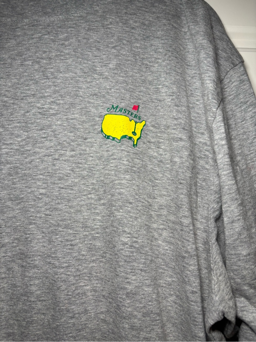 Masters Gray Long Sleeve Tee with Yellow Logo - Picture 2 of 4